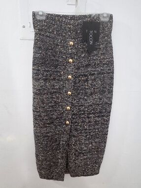 Toccin Sequin Midi Skirt